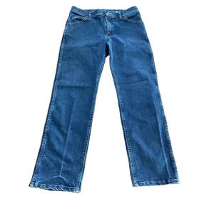 Wrangler Women's Blue Premium Cowboy Cut Straight Jean Size 32x30